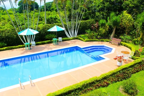 Natural landscape, Garden, Garden view, Pool view, Swimming pool, Swimming pool