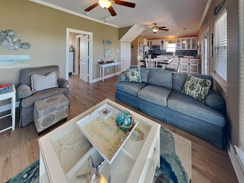 Kitchen or kitchenette, Living room, Seating area, furniture