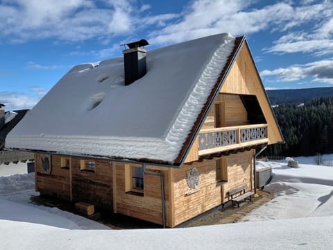 Property building, Natural landscape, Winter, Sunset