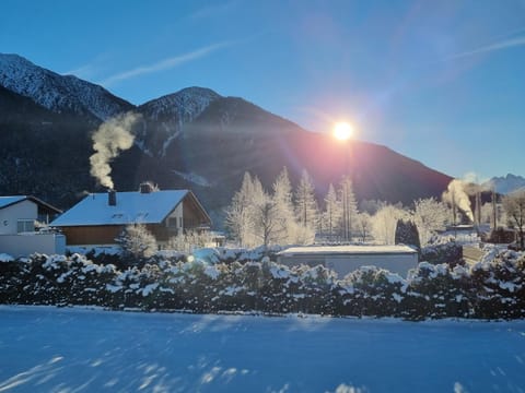 Winter, View (from property/room), Mountain view, Sunrise