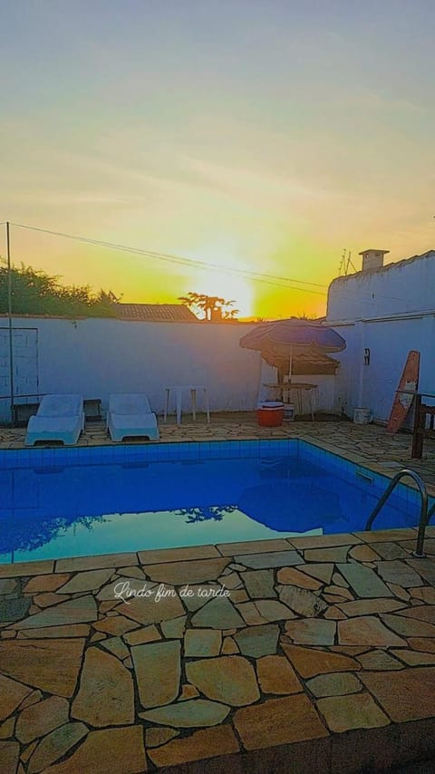 Natural landscape, Swimming pool, Swimming pool, Sunset