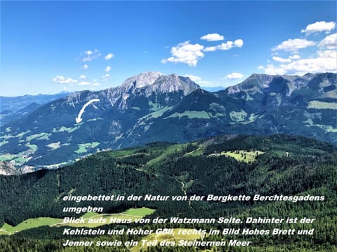 5 Bergpanorama und herrliche alpinen Almlandschaft Nichtraucherdomizil Appartamento in Berchtesgaden