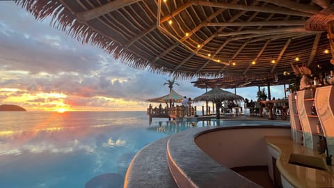 Sea view, Swimming pool, Sunset