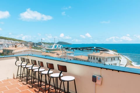 View (from property/room), Balcony/Terrace, Beach, Sea view