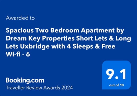Two Bedroom Apartment by Dream Key Properties Short Lets & Long Lets Uxbridge- 6 Condo in Uxbridge