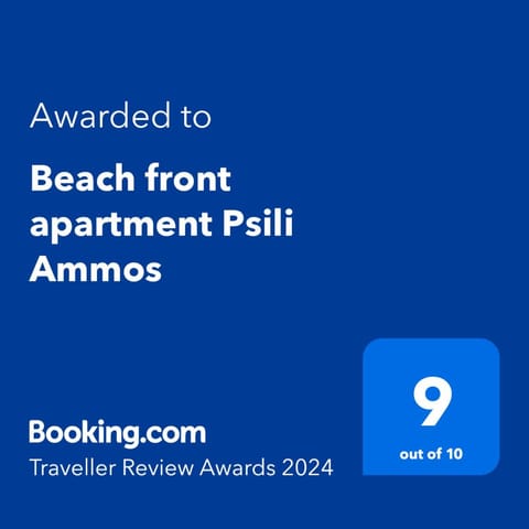 Beach front apartment Psili Ammos Condo in Samos Prefecture
