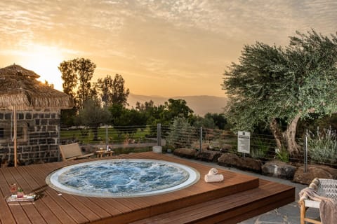 Patio, Natural landscape, Hot Tub