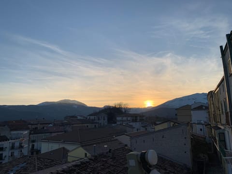 Natural landscape, Mountain view, Sunset