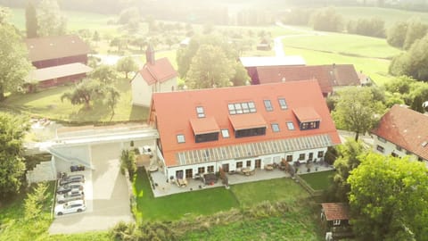 Property building, Day, Neighbourhood, Natural landscape, Bird's eye view, Street view, Parking