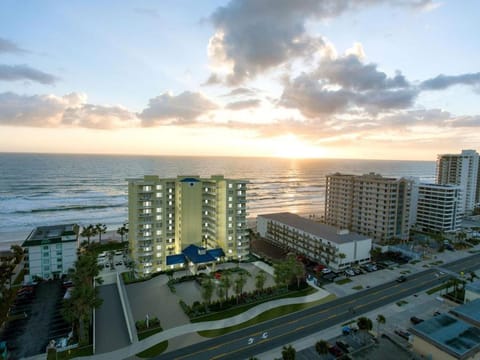 Property building, Natural landscape, Beach, Sunrise