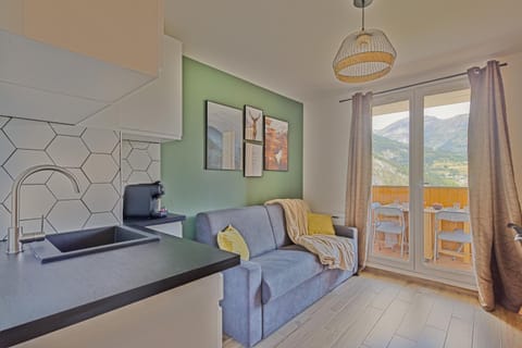 Studio de charme avec vue sur le Val d'Allos, parking et Wifi gratuit Apartment in Allos