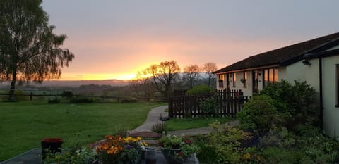 Property building, Garden, Garden view, Sunrise