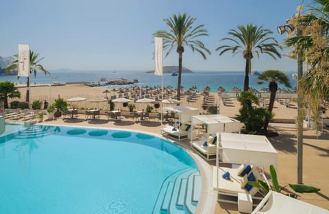 Beach, Sea view, Swimming pool, sunbed