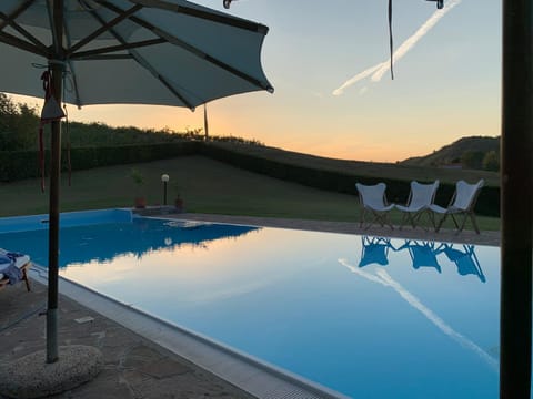 Swimming pool, Sunset