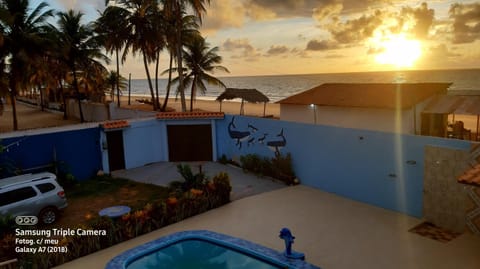 Pool view, Sea view, Swimming pool, Sunrise