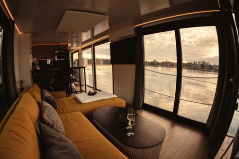 Living room, Seating area, Lake view