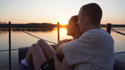 Natural landscape, Guests, Lake view, Sunset