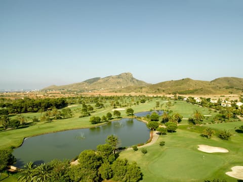 Bird's eye view, Golfcourse, Lake view