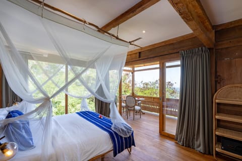 Bed, Natural landscape, View (from property/room), Bedroom, Landmark view