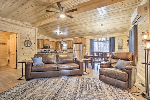 Quiet Pines Cabin Hocking Hills with Hot Tub and Pond House in Falls Township
