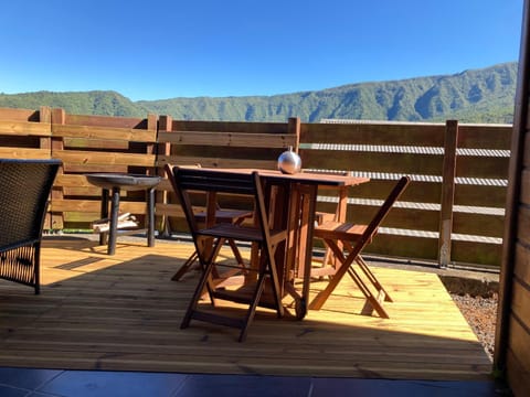 Patio, Day, Natural landscape, View (from property/room), Balcony/Terrace, Dining area, Mountain view