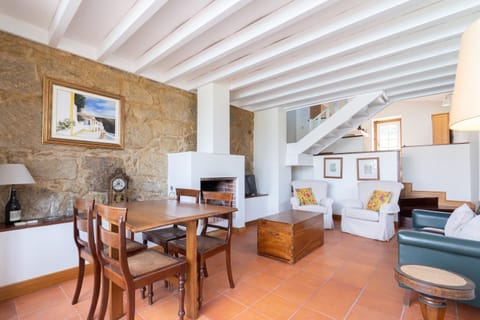 Living room, Dining area, flat iron