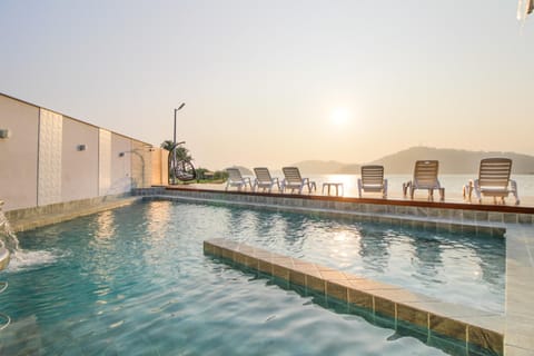 Day, Pool view, Swimming pool, Sunset, sunbed