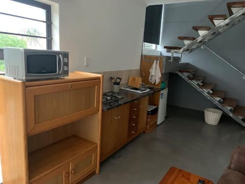 Kitchen or kitchenette, minibar, stove