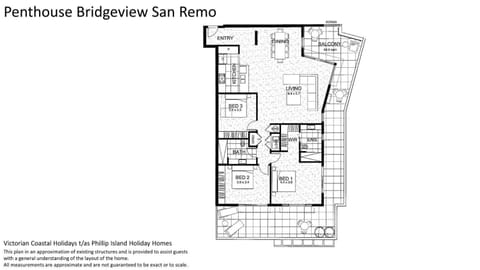 Penthouse Bridgeview San Remo House in San Remo