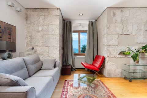 Living room, Seating area, Sea view