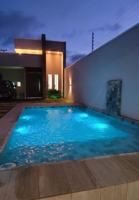 Night, Pool view, Swimming pool