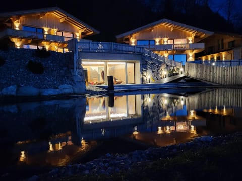 Property building, Night, Sauna