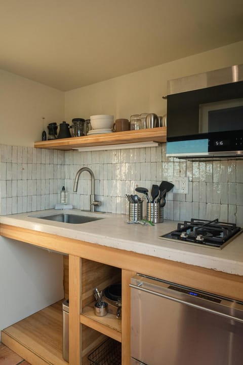 Coffee/tea facilities, Kitchen or kitchenette, minibar, stove