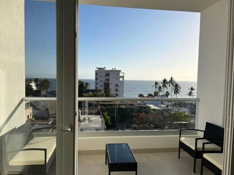 View (from property/room), Balcony/Terrace, Seating area, Sea view