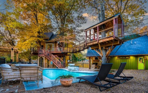 Spring, Pool view, Swimming pool