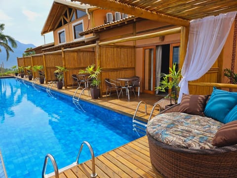 Property building, Patio, Day, Photo of the whole room, Bedroom, Pool view, Sea view, Swimming pool, Swimming pool, sunbed