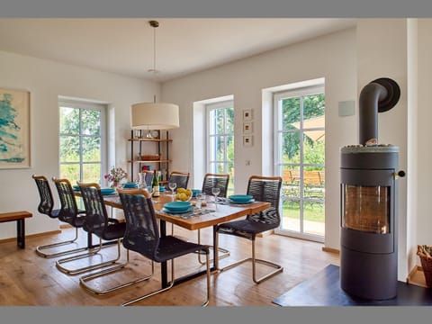 Living room, Dining area, flat iron