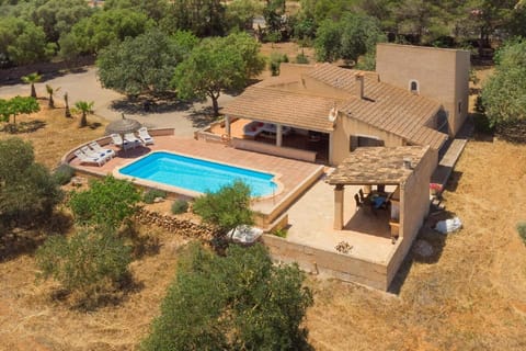 Ferienhaus mit Privatpool für 6 Personen ca 120 m in Campos, Balearen Mallorca House in Migjorn