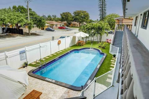 Property building, Pool view