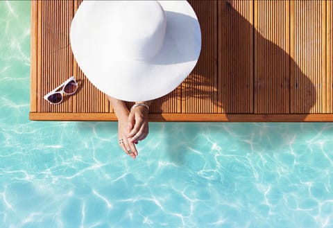 People, Pool view, Swimming pool, group of guests