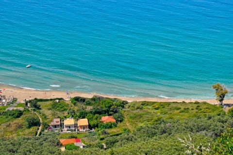 House Angelos D with sea view and private garden - Agios Gordios Beach Condo in Saint Gordios beach