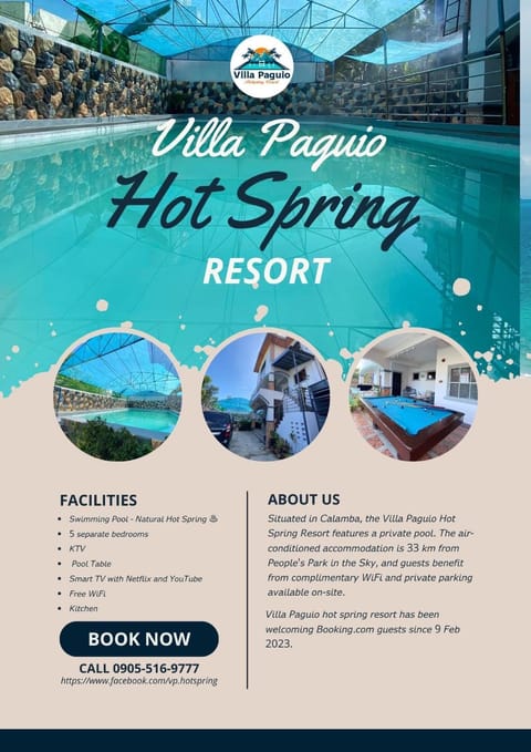 villa paguio hot spring resort Villa in Calamba