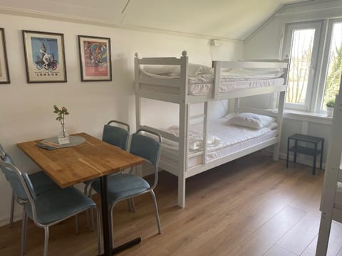 Photo of the whole room, Dining area, bunk bed