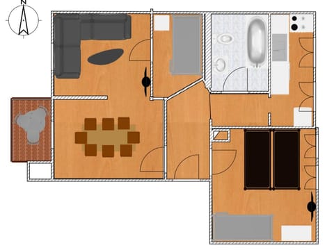 Property building, Restaurant/places to eat, Floor plan, Breakfast