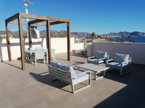 Balcony/Terrace, Seating area, Dining area, Sea view