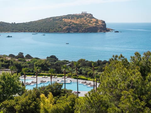 Natural landscape, Pool view, Sea view, Swimming pool