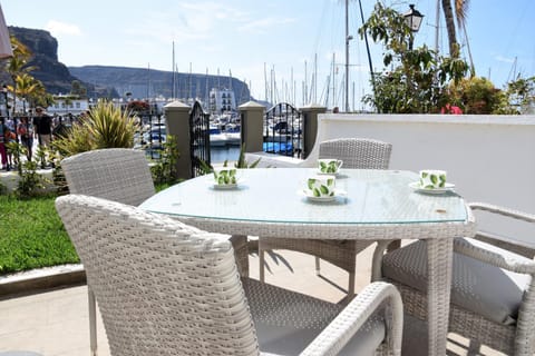 Patio, Day, Balcony/Terrace, Sea view