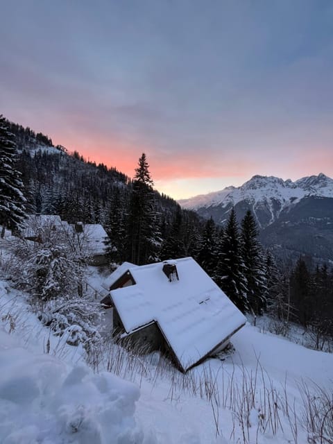 Property building, Natural landscape, Winter, Mountain view