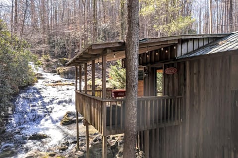 Ed's Mill 2-bedroom 1 bath - private 36-acre resort with 6 homes amazing waterfall Casa in Cosby