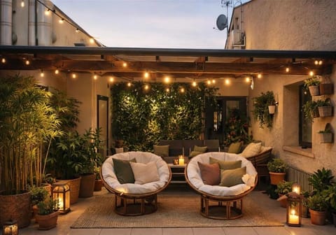 Patio, Seating area, Garden view